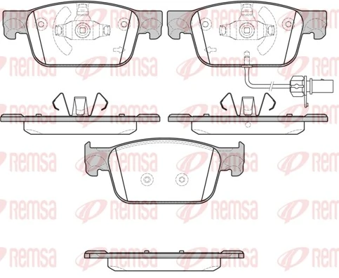 Brake Pad Set, disc brake 1692.01