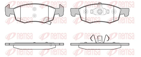 Brake Pad Set, disc brake 1634.02
