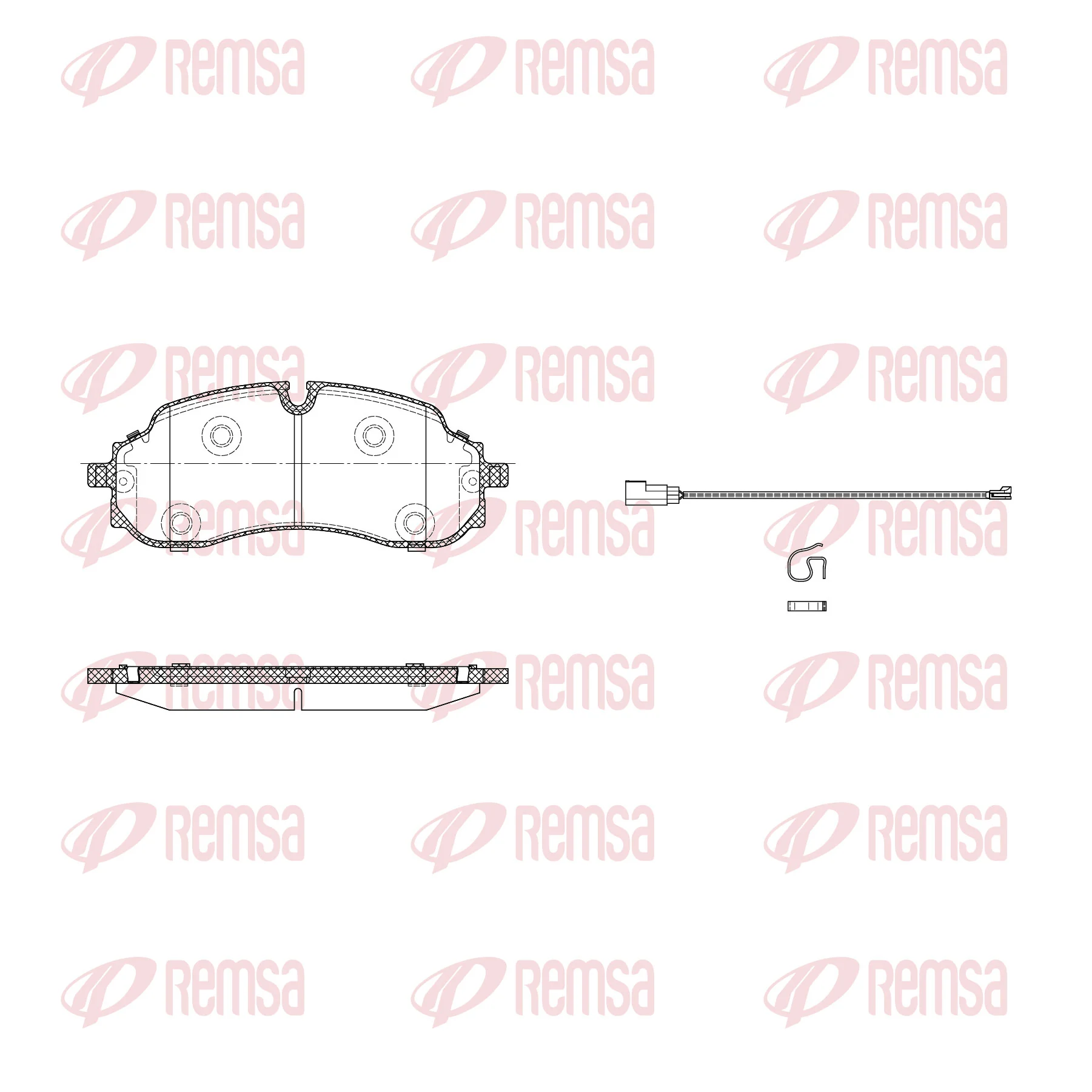 Brake Pad Set, disc brake X2024.01