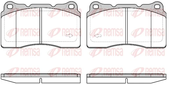 Brake Pad Set, disc brake 0666.40