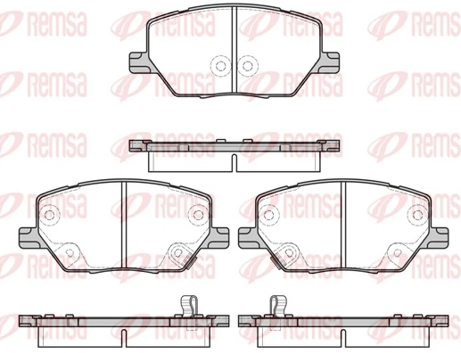 Brake Pad Set, disc brake 1640.02