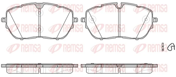 Brake Pad Set, disc brake 1654.00
