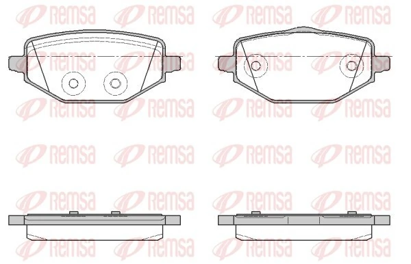 Brake Pad Set, disc brake 1946.00