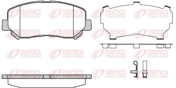 Brake Pad Set, disc brake 1513.24