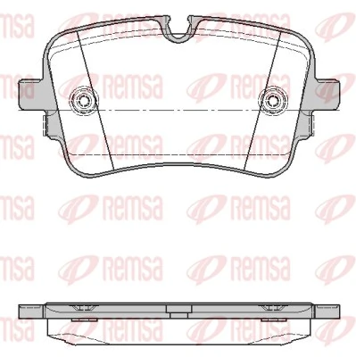Brake Pad Set, disc brake 1668.10