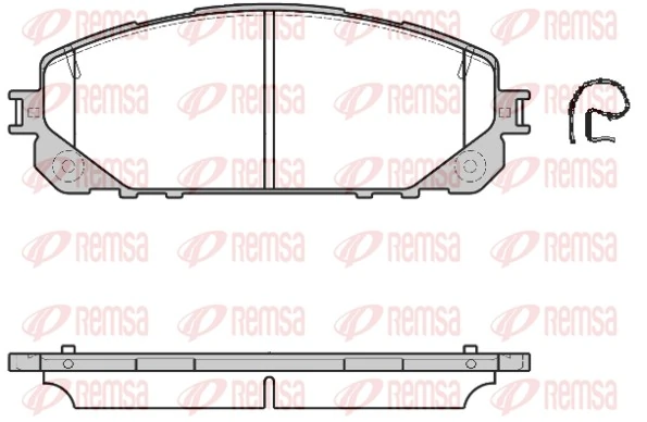 Brake Pad Set, disc brake 1613.00