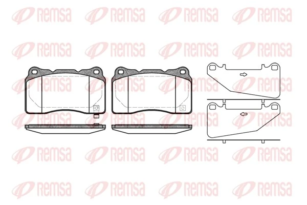 Brake Pad Set, disc brake 0666.32