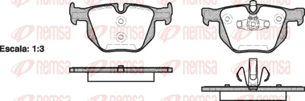 Brake Pad Set, disc brake 0381.70