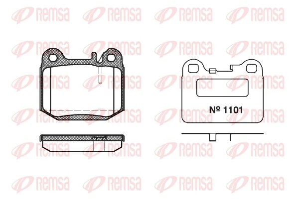 Brake Pad Set, disc brake 0014.40