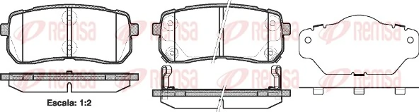 Brake Pad Set, disc brake 1288.02
