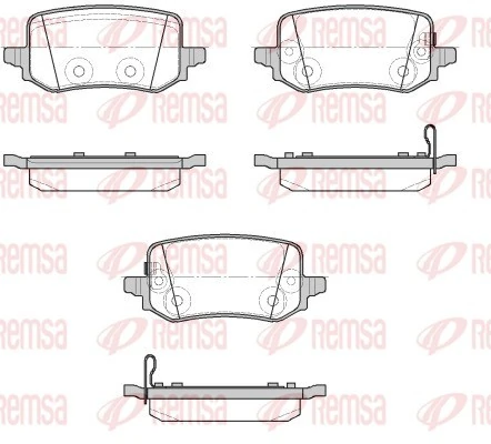 Brake Pad Set, disc brake 1958.02
