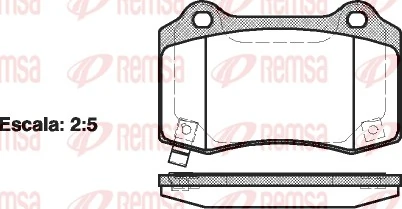 Brake Pad Set, disc brake 0434.54