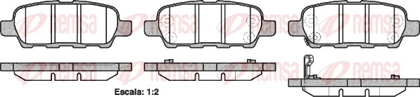 Brake Pad Set, disc brake 0876.21