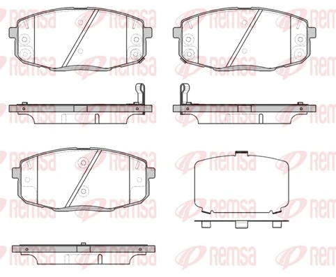 Brake Pad Set, disc brake 1038.12
