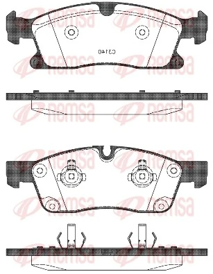 Brake Pad Set, disc brake 1430.10