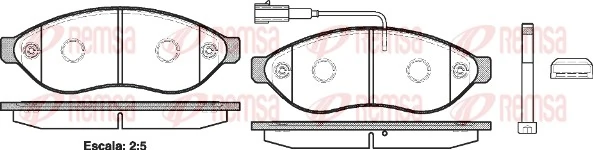 Brake Pad Set, disc brake 1237.01