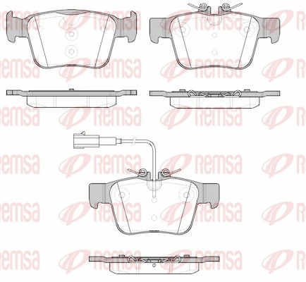 Brake Pad Set, disc brake 1722.01