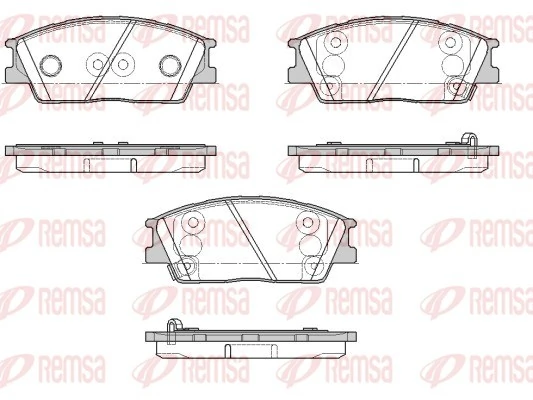 Brake Pad Set, disc brake 1967.02