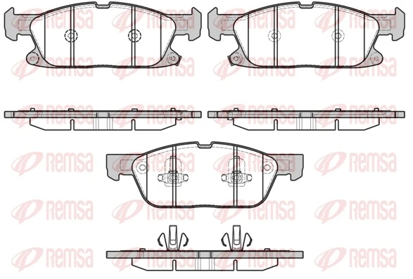 Brake Pad Set, disc brake 1657.02