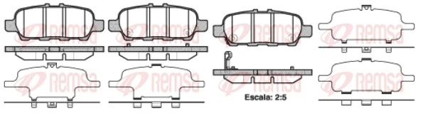 Brake Pad Set, disc brake 0876.41