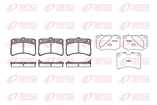 Brake Pad Set, disc brake 0723.02