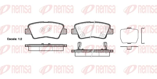 Brake Pad Set, disc brake 1362.02