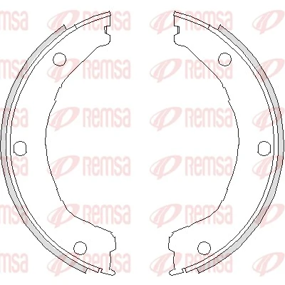 Brake Shoe, parking brake 4730.00