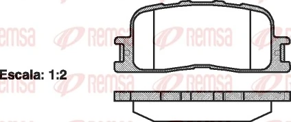 Brake Pad Set, disc brake 0854.00