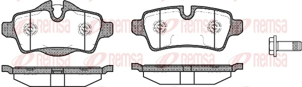 Brake Pad Set, disc brake 1344.00