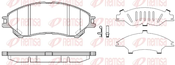 Brake Pad Set, disc brake 1589.02
