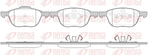 Brake Pad Set, disc brake 1082.00