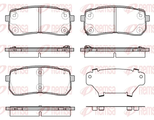 Brake Pad Set, disc brake 1288.12