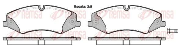 Brake Pad Set, disc brake 1409.00