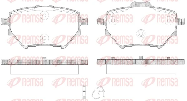 Brake Pad Set, disc brake 1562.00