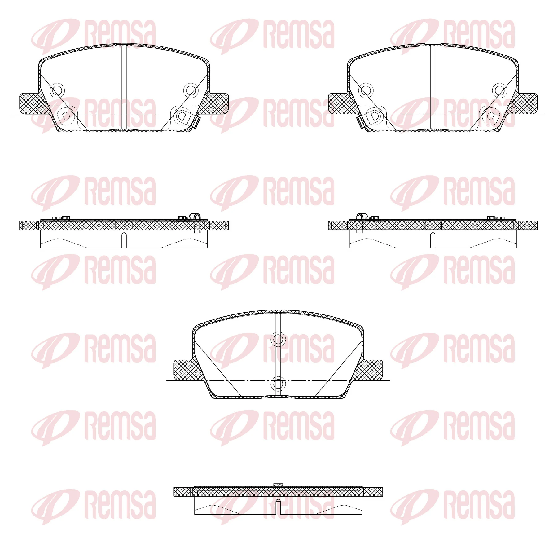 Brake Pad Set, disc brake 1670.02