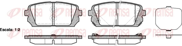 Brake Pad Set, disc brake 1303.02