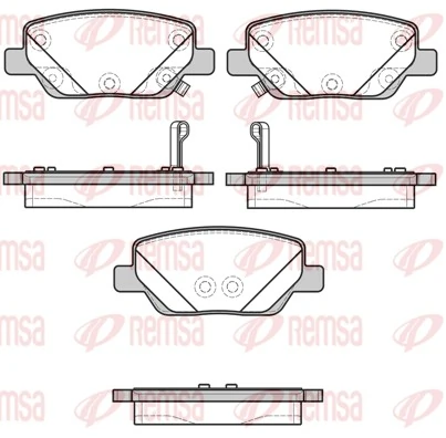 Brake Pad Set, disc brake 1700.02