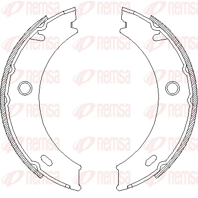 Brake Shoe, parking brake 4714.01