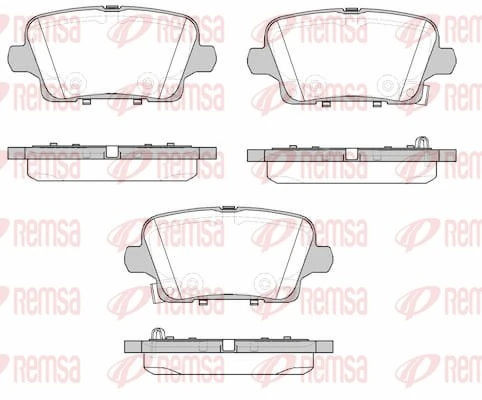 Brake Pad Set, disc brake 1821.02