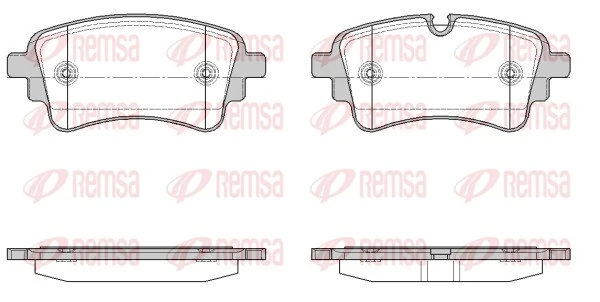 Brake Pad Set, disc brake 1669.10