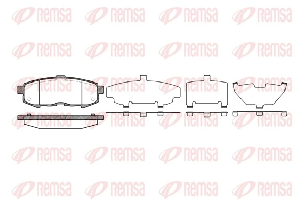 Brake Pad Set, disc brake 1160.00