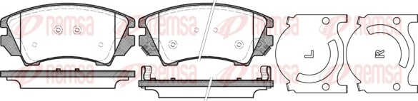Brake Pad Set, disc brake 1375.12