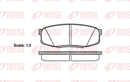 Brake Pad Set, disc brake 1272.00