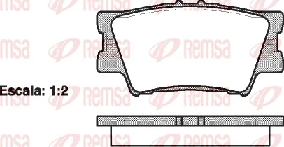 Brake Pad Set, disc brake 1231.00