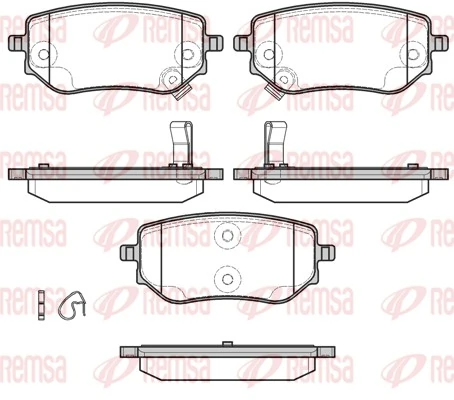 Brake Pad Set, disc brake 1802.02