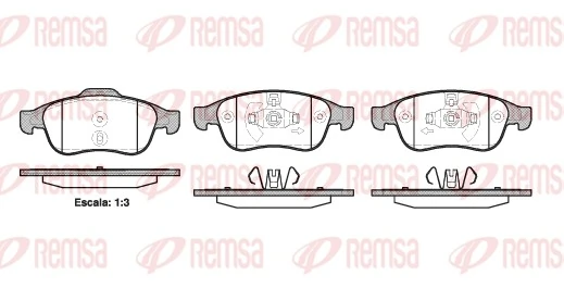Brake Pad Set, disc brake 1248.10