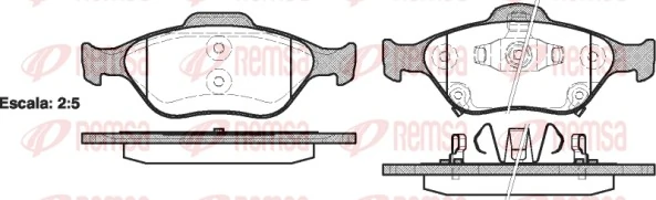 Brake Pad Set, disc brake 0766.12