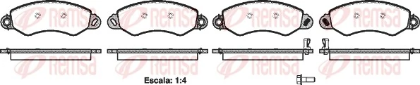 Brake Pad Set, disc brake 1255.02