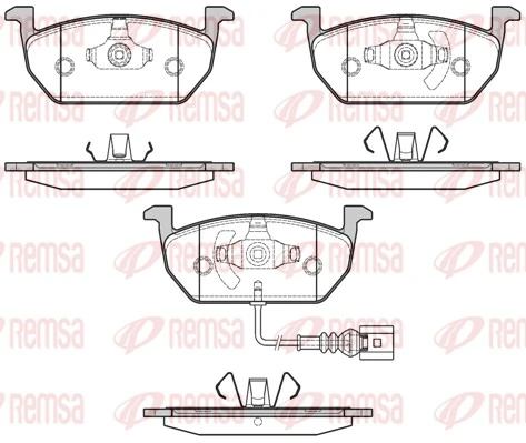 Brake Pad Set, disc brake 1601.01