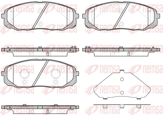 Brake Pad Set, disc brake 1647.12